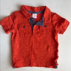 Gymboree Orange Polo Shirt 12-18 Months